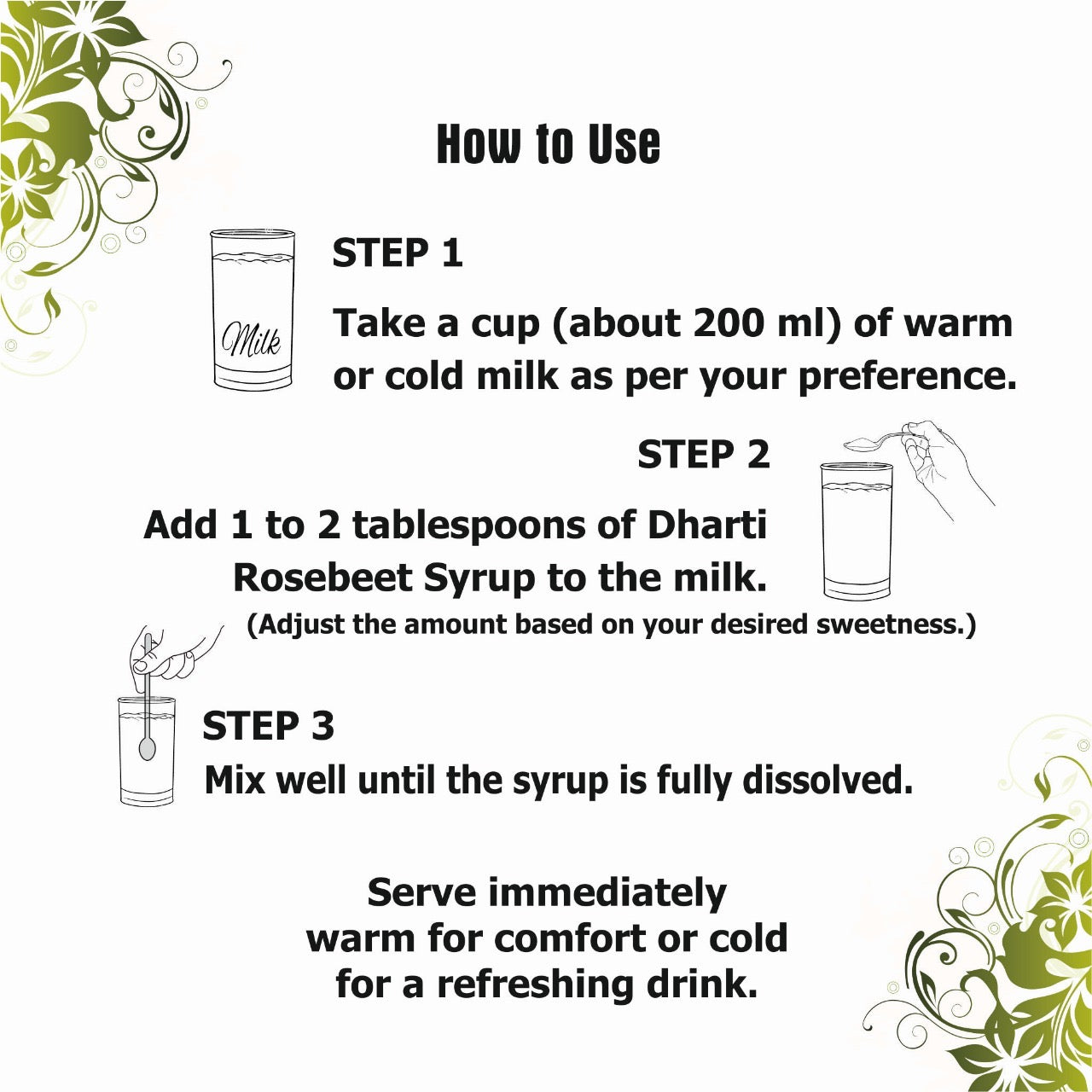 ROSE BEET SYRUP / NATURAL ROSE MILK SYRUP