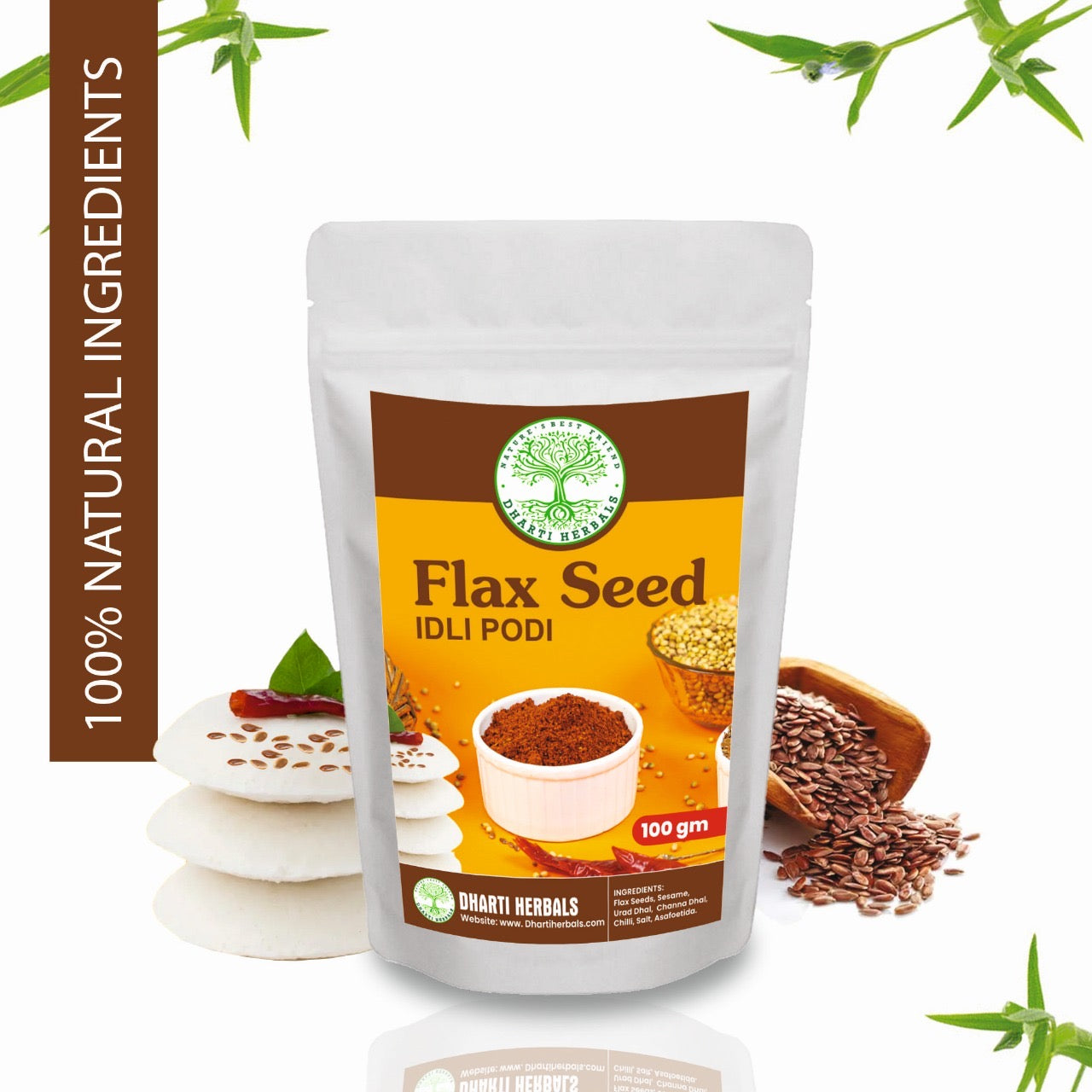 Flax Seeds Idly Podi