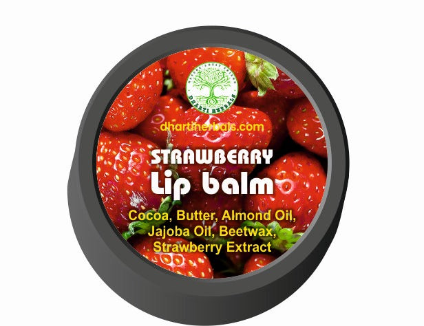 Strawberry tinted lip balm